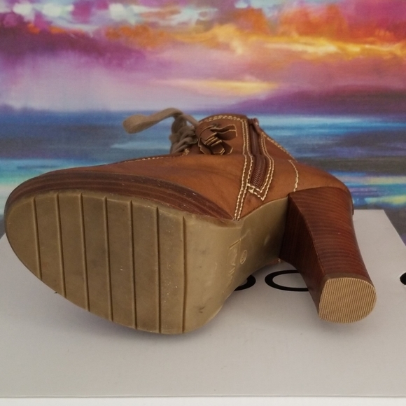 MIA Brown Leather Tassel Bootie - Picture 6 of 6